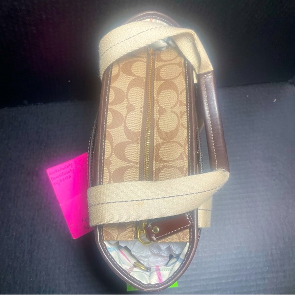 Coach Signature Heritage Stage Coach Carriage Tote FABULOUS - Picture 6 of 17